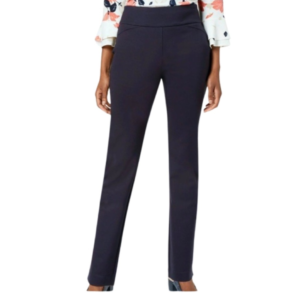 Charter Club Womens Pants Pull-On skinny leg. Ankle.  Stretch. Blue. Size 10